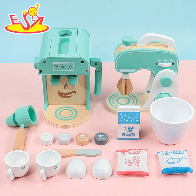 Educational Pretend Play Kitchen Toys Coffee Machine Mixer For Kids W10D505
