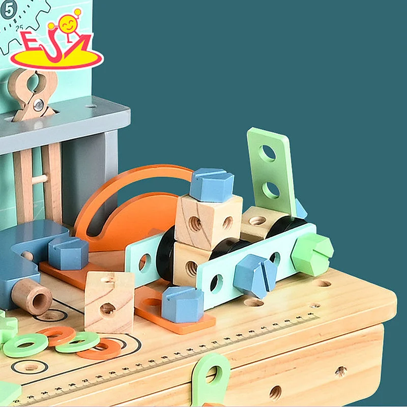 Werkzeugtisch mit neuem Design, multifunktionaler Werkzeugtisch für die frühe Bildung aus Holz für Kinder W03D194
