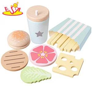Juego de comida para cocinar Juego de imaginación Papas fritas Hamburguesas Bebida Juegos interactivos Juguetes para niños W10D500