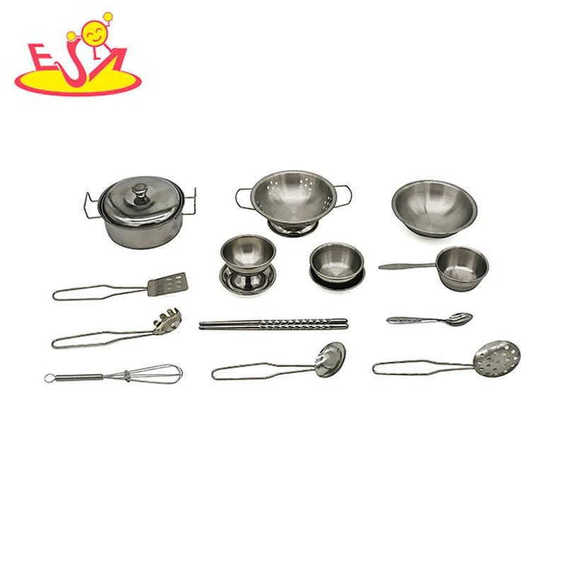 تصميم جديد معكرون لعبة مطبخ خشبية لطيفة للأطفال W10C582