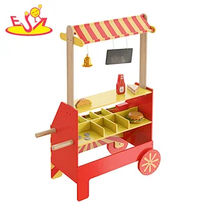 Nuevo mostrador de juegos de simulación, tienda de juguetes de madera de hamburgo para niños W10A149