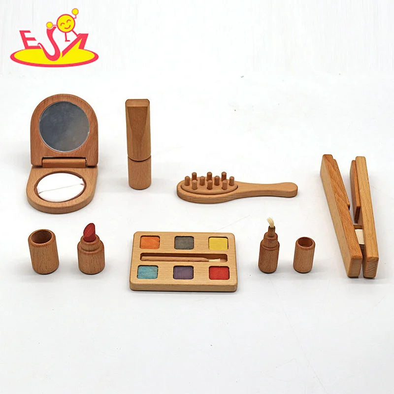 مجموعة مستحضرات التجميل اللطيفة لعبة التظاهر اللعب المكياج للبنات W10D539
