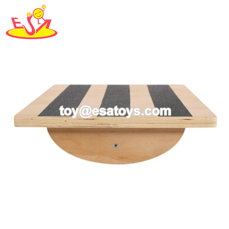 Customize Indoor Skate Board Wooden Roller Balance Board For Body Building W01F077