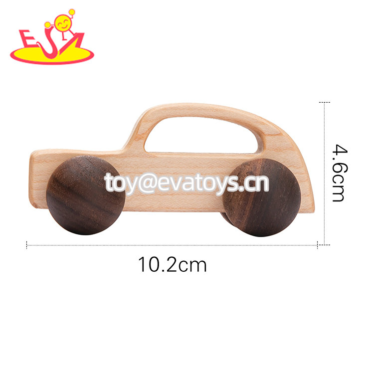Eco-friendly Educational Teething Natural Wooden Rabbit Car Toy For Kids W04A613