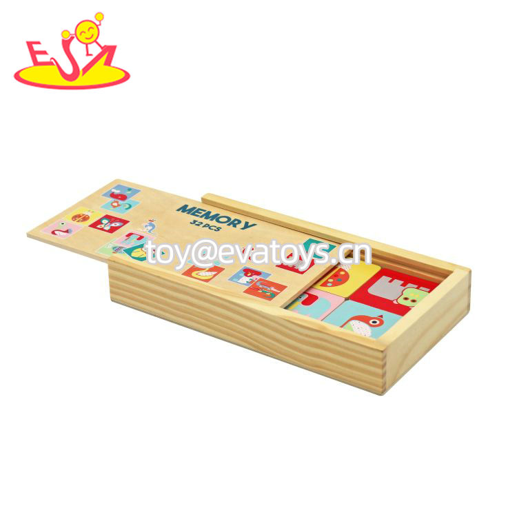 Factory Direct Educational Wooden Animal Memory Matching Cards For Kids W12E189