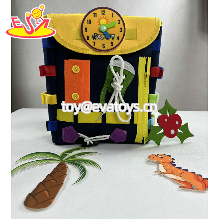 Popular Educational Cooking Pretend Play DIY Felt Pizza Toys Set For Kids W10D705