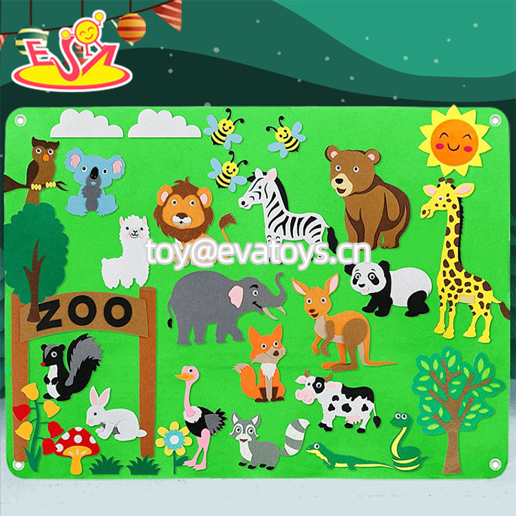 Wholesale Interactive Play Sensory Toy Dinosaur Felt Story Board For Kids W12D511