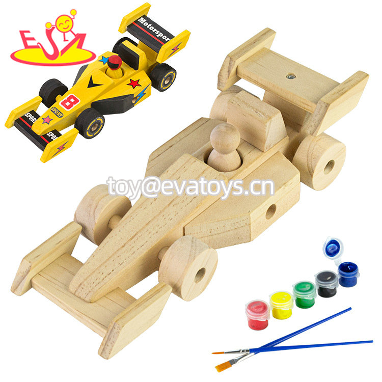 Safe and Non-Toxic Wooden Hands Craft DIY 3D Wooden Paint Toy for Children W03A156