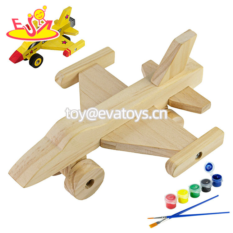 OEM Wood Airplane Model Kit Toy Arts and Craft Projects with Paint W03A158