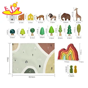 Neues Design Macaron niedliches hölzernes Spielküchenspielzeug für Kinder W10C582