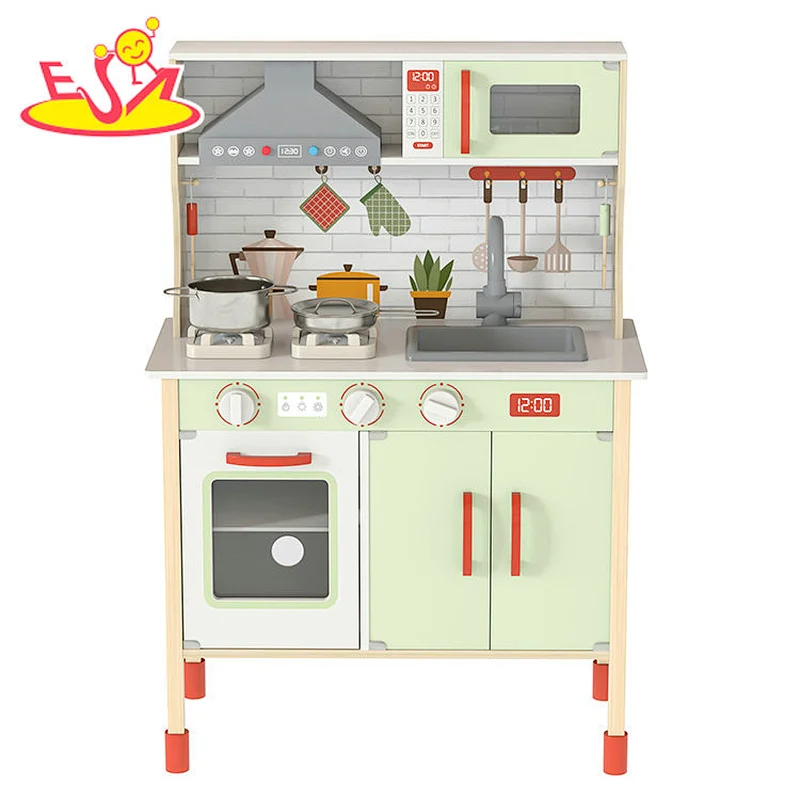 Новый дизайн Macaron, милая деревянная кухонная игрушка для детей W10C582