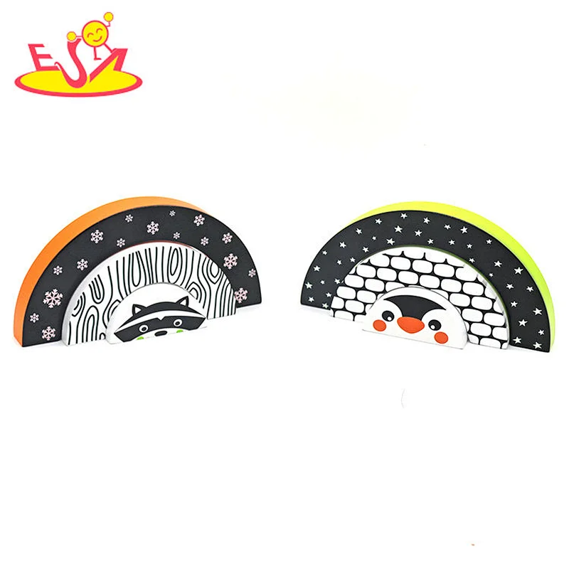 Neues Design Macaron niedliches hölzernes Spielküchenspielzeug für Kinder W10C582