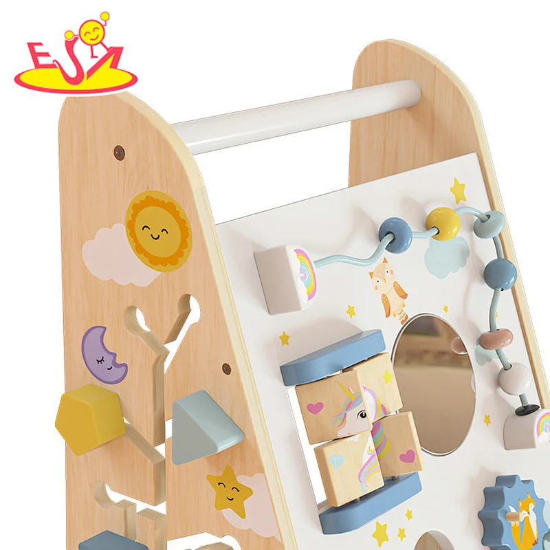 Wholesale Activity Learning Toy Mulfunctional Wooden Baby Walker W16E212