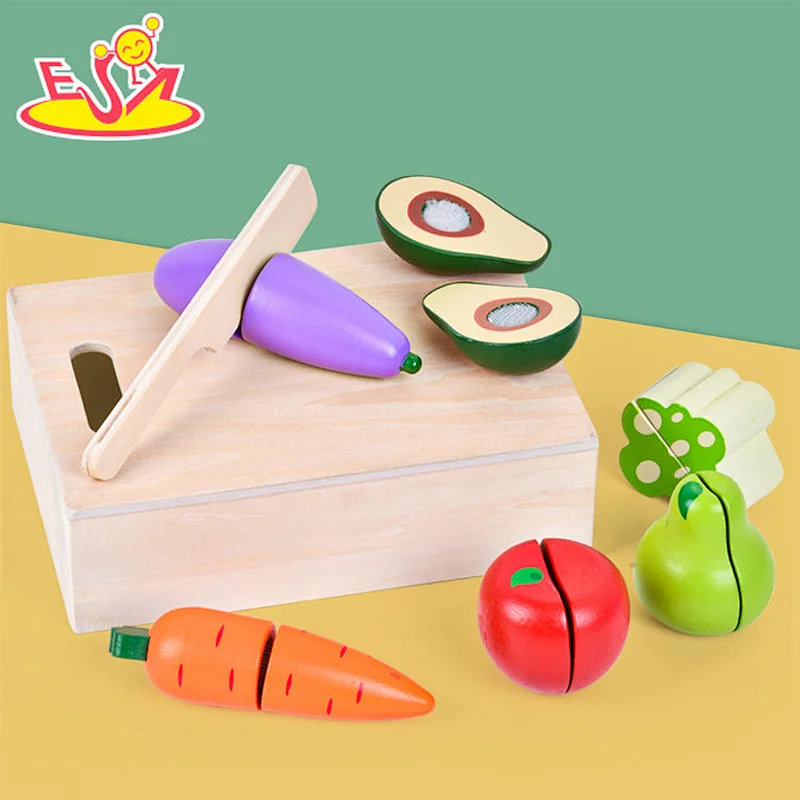 Nuevo diseño Macaron lindo juguete de cocina de madera para niños W10C582