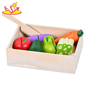 Nuevo diseño Macaron lindo juguete de cocina de madera para niños W10C582
