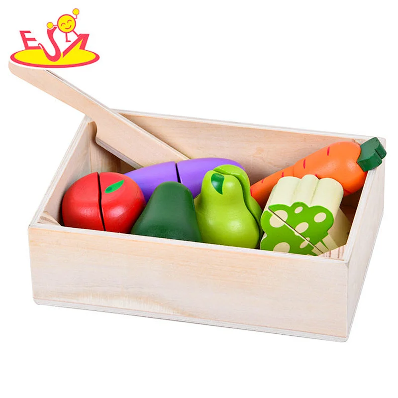 Nuevo diseño Macaron lindo juguete de cocina de madera para niños W10C582