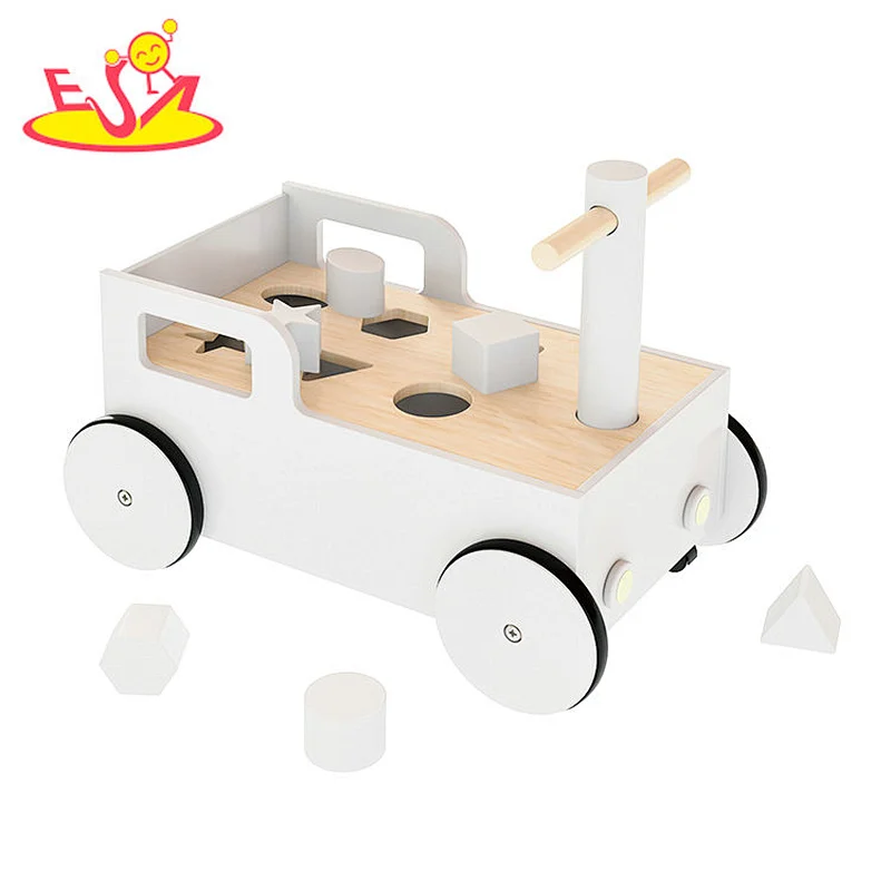 2 In 1 Shape Sorting Toy Mulfunctional Wooden Push Walker For Baby W16E208