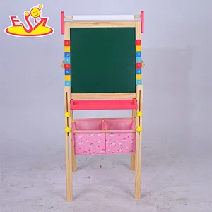High Quality Double-sided Art Easel Adjustable Wooden Drawing Board For Kids W12B232