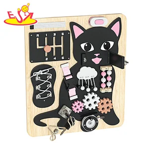 Nuevo diseño Macaron lindo juguete de cocina de madera para niños W10C582