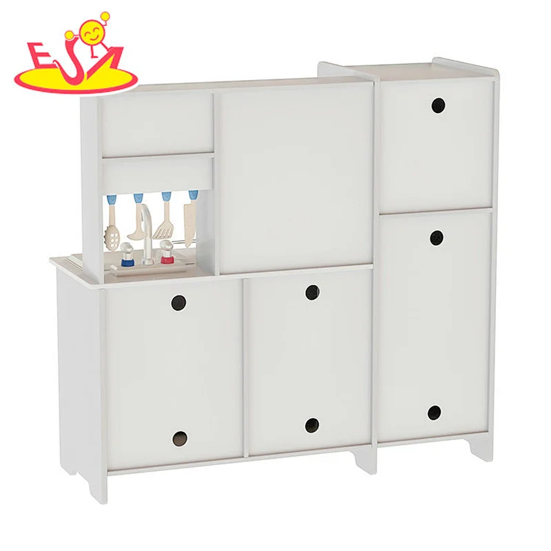 تصميم جديد معكرون لعبة مطبخ خشبية لطيفة للأطفال W10C582