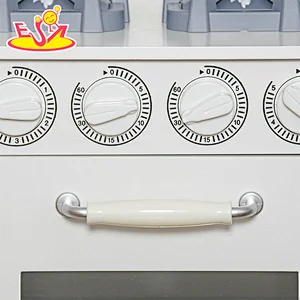 2023 New Upgrade stove big wooden toy kitchen with lights and sounds W10C409O