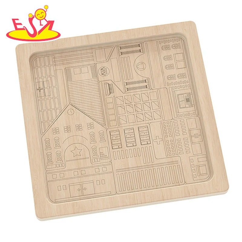 تصميم جديد معكرون لعبة مطبخ خشبية لطيفة للأطفال W10C582
