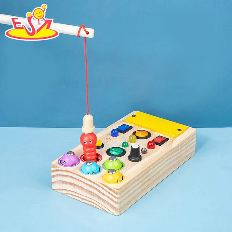 Nuevo diseño Macaron lindo juguete de cocina de madera para niños W10C582