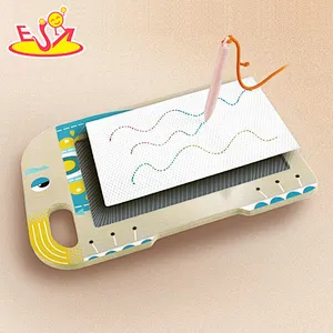 Educational Graffiti Toy Elephant Wooden Magnetic Drawing Board For Kids W12B245