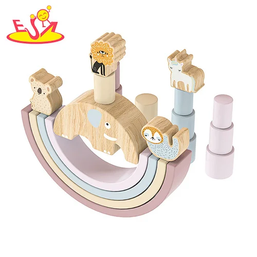Nuevo diseño Macaron lindo juguete de cocina de madera para niños W10C582