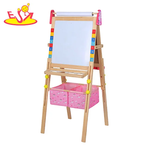 High Quality Double-sided Art Easel Adjustable Wooden Drawing Board For Kids W12B232