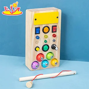 Nuevo diseño Macaron lindo juguete de cocina de madera para niños W10C582