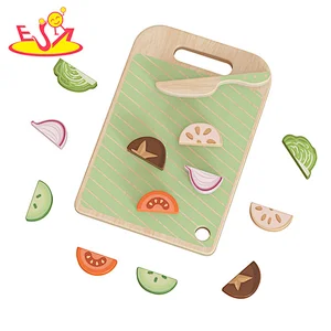 Creative Cooking Pretend Play Wooden Cutting Vegetable Board For Kids W14A354