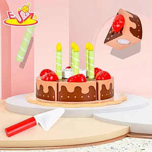 تصميم جديد معكرون لعبة مطبخ خشبية لطيفة للأطفال W10C582