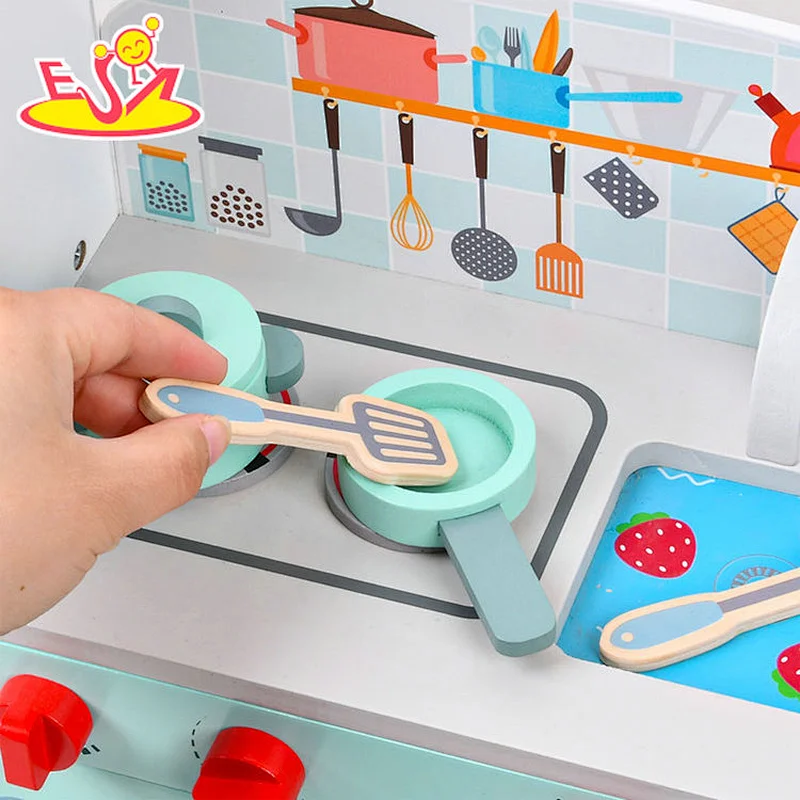 Neues Design Macaron niedliches hölzernes Spielküchenspielzeug für Kinder W10C582
