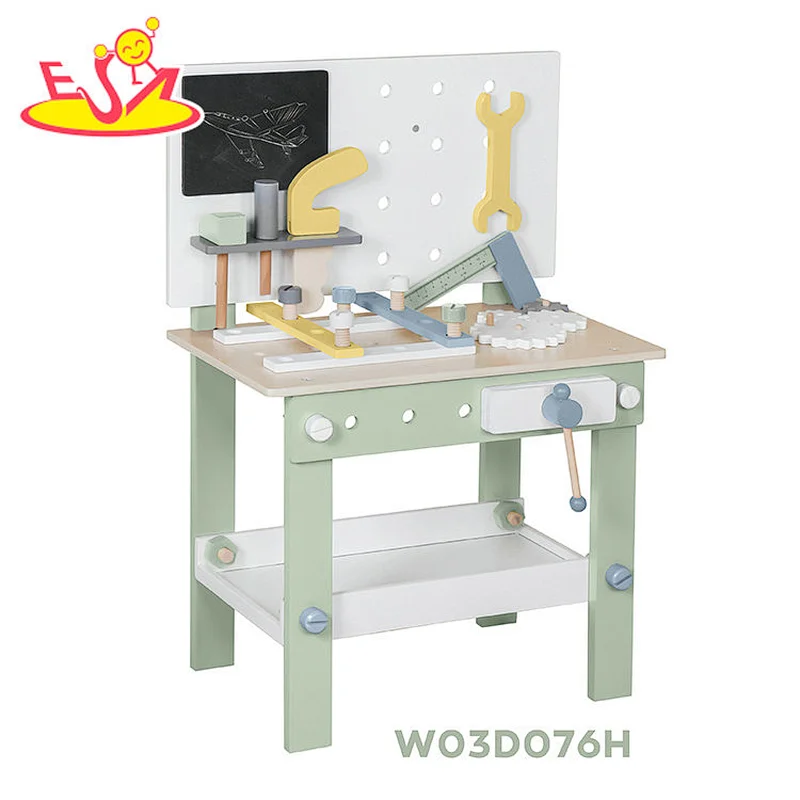 Wholesale Educational Pretend Play Tool Set Toy Wooden Workbench For Kids W03D076G