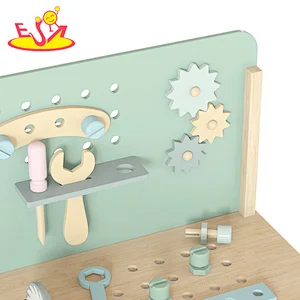 New Arrival Pretend Play Assembly Tool Kit Wooden Workench Toy For Kids W03D217