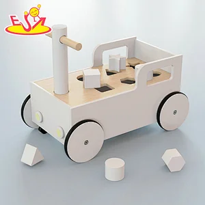 2 In 1 Shape Sorting Toy Mulfunctional Wooden Push Walker For Baby W16E208