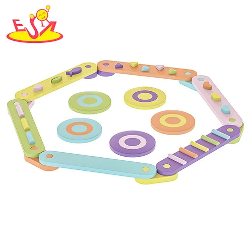 Neues Design Macaron niedliches hölzernes Spielküchenspielzeug für Kinder W10C582
