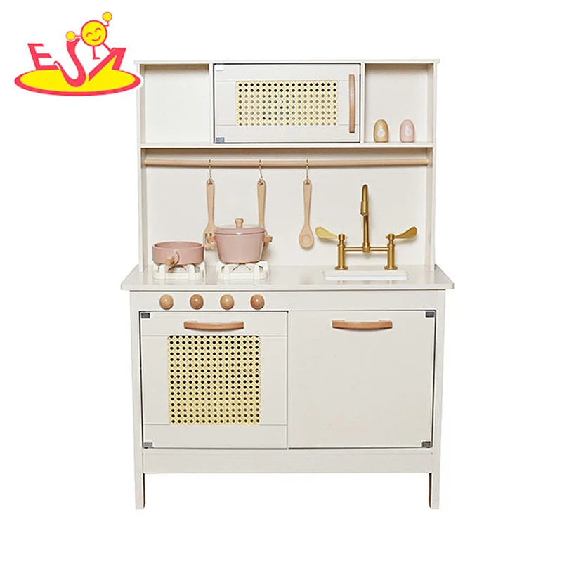 Nuevo diseño Macaron lindo juguete de cocina de madera para niños W10C582