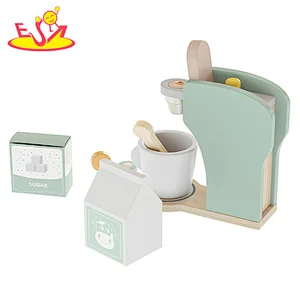 تصميم جديد معكرون لعبة مطبخ خشبية لطيفة للأطفال W10C582