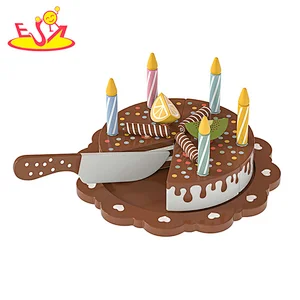 تصميم جديد معكرون لعبة مطبخ خشبية لطيفة للأطفال W10C582