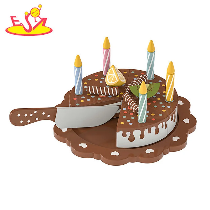 تصميم جديد معكرون لعبة مطبخ خشبية لطيفة للأطفال W10C582