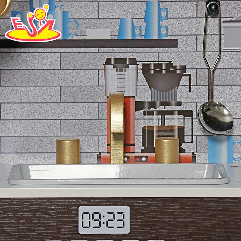 Nuevo diseño Macaron lindo juguete de cocina de madera para niños W10C582