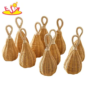 Hot Selling Educational Eco-friendly Handmade Rattan Rattle Toy For Baby W07I207