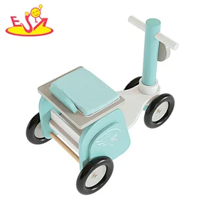 High Quality 3 Wheels Balance Bike Mini Wooden Push Scooter For Kids W16B017