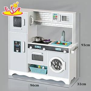 تصميم جديد معكرون لعبة مطبخ خشبية لطيفة للأطفال W10C582