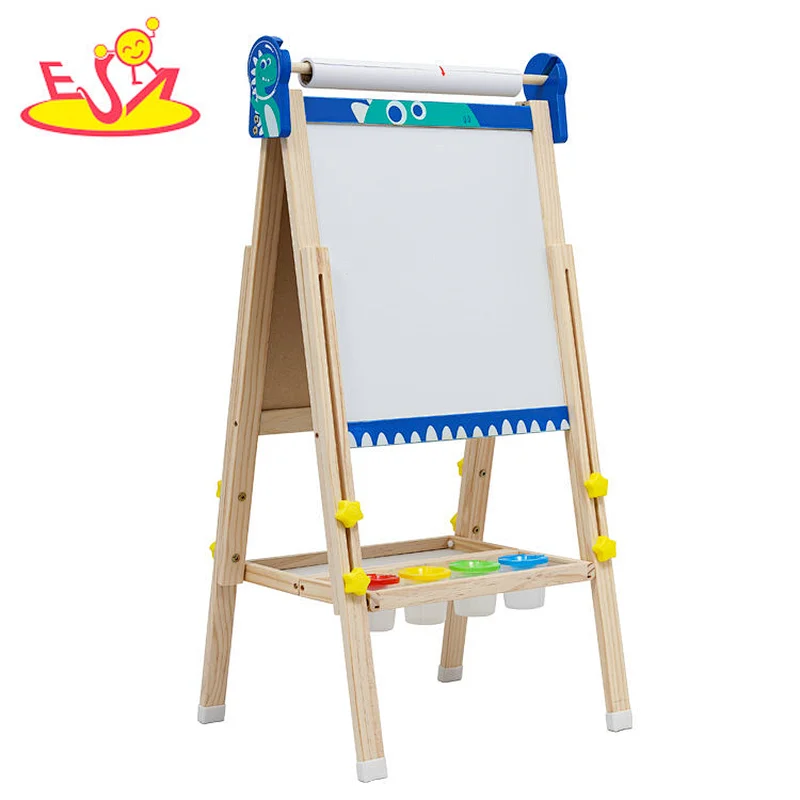 New Design Height Adjustable Standing Drawing Board Wooden Art Easel For Kids W12B230