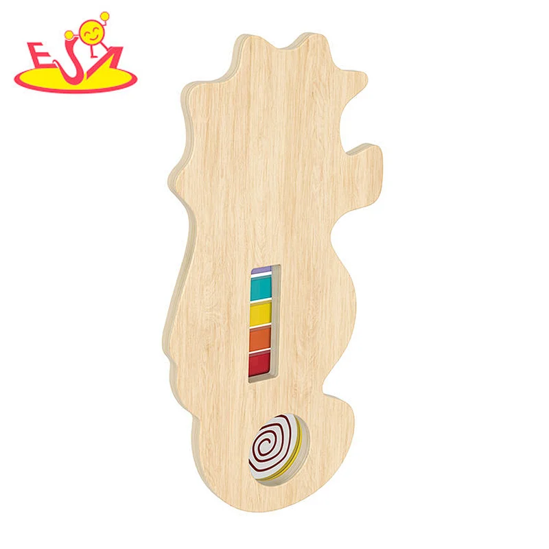 Customize Musical Instrument Wooden Hippocampus xylophone for kids W07A228