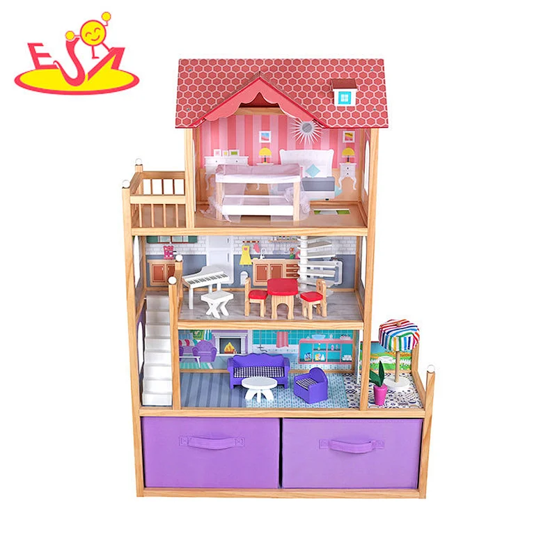 Neues Design Macaron niedliches hölzernes Spielküchenspielzeug für Kinder W10C582