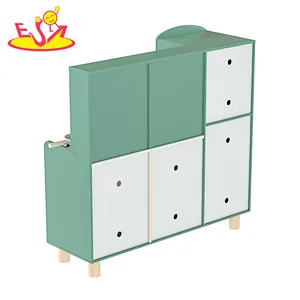 Nuevo diseño Macaron lindo juguete de cocina de madera para niños W10C582